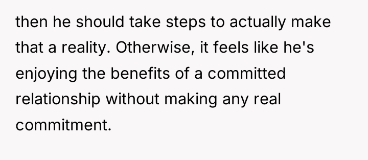 then he should take steps to actually make that a...