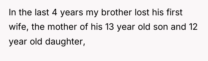 In the last 4 years my brother lost his first...
