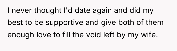 I never thought I'd date again and did my best...