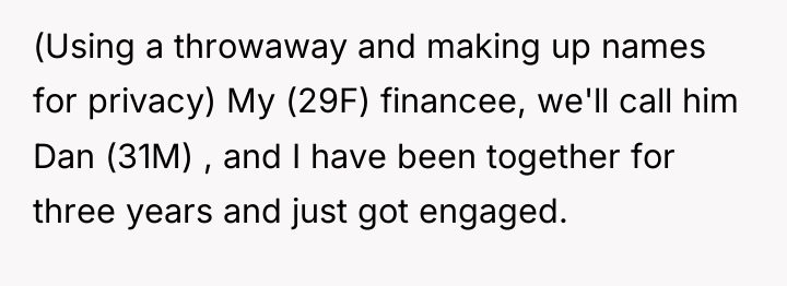 (Using a throwaway and making up names for privacy) My...