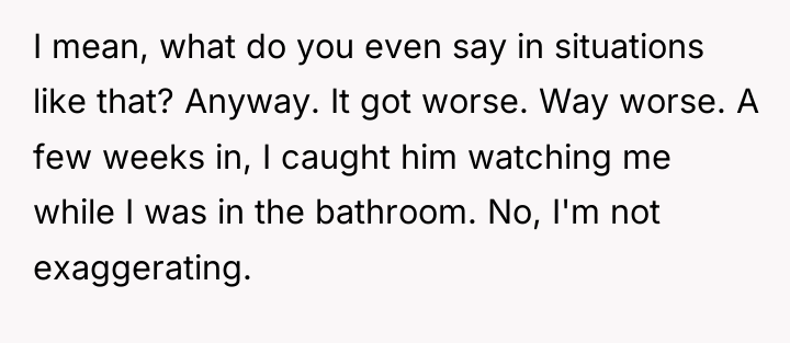 I mean, what do you even say in situations like...
