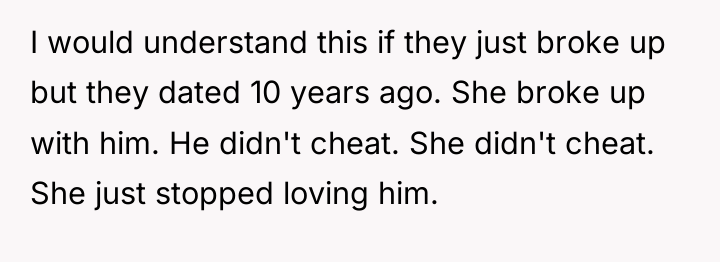 I would understand this if they just broke up but...