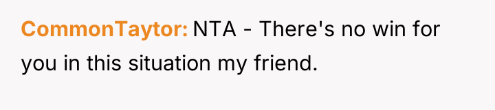 CommonTaytor NTA - There's no win for you in this...
