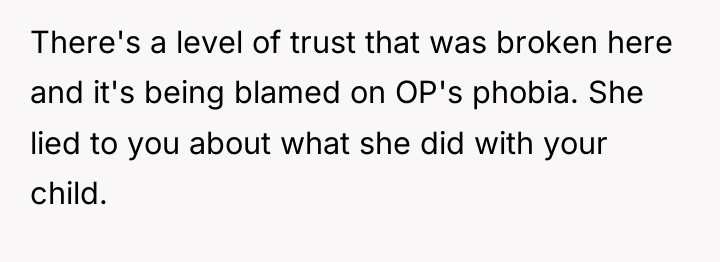 There's a level of trust that was broken here and...
