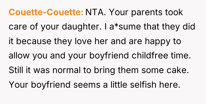 Couette-Couette NTA. Your parents took care of your daughter. I...