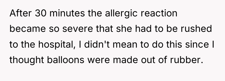 After 30 minutes the allergic reaction became so severe that...