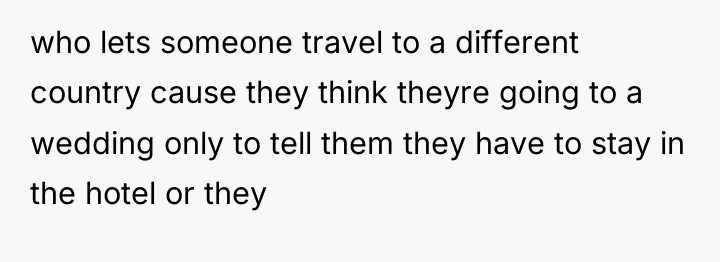 who lets someone travel to a different country cause they...