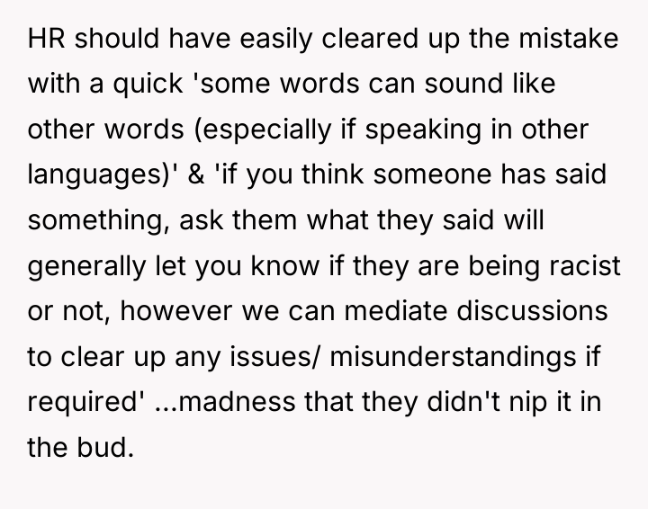 HR should have easily cleared up the mistake with a...