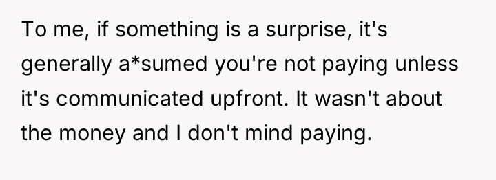 To me, if something is a surprise, it's generally a*sumed...