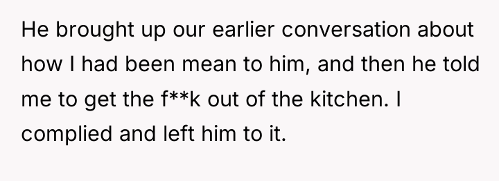 He brought up our earlier conversation about how I had...
