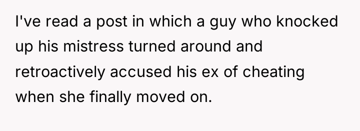 I've read a post in which a guy who knocked...