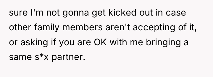 sure I'm not gonna get kicked out in case other...