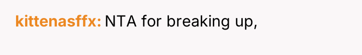 kittenasffx NTA for breaking up,