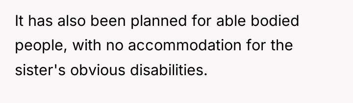 It has also been planned for able bodied people, with...