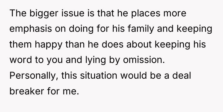 The bigger issue is that he places more emphasis on...