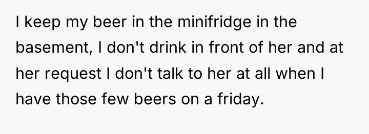 I keep my beer in the minifridge in the basement,...