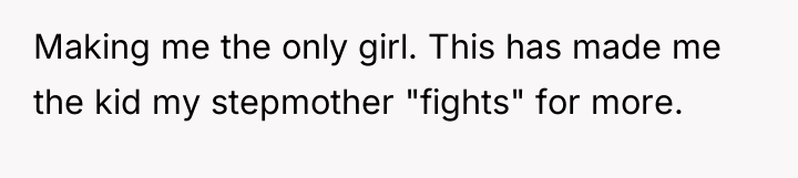 Making me the only girl. This has made me the...