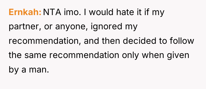Ernkah NTA imo. I would hate it if my partner,...