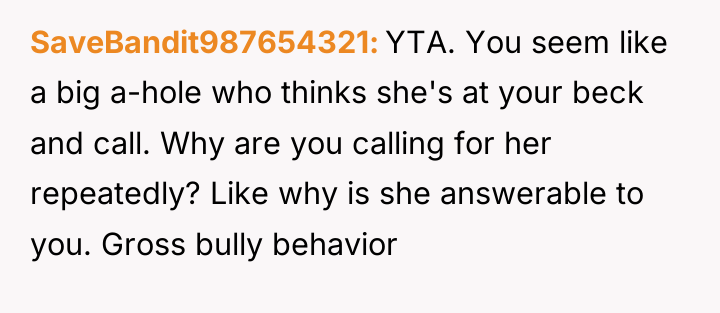 SaveBandit987654321 YTA. You seem like a big a-hole who thinks...