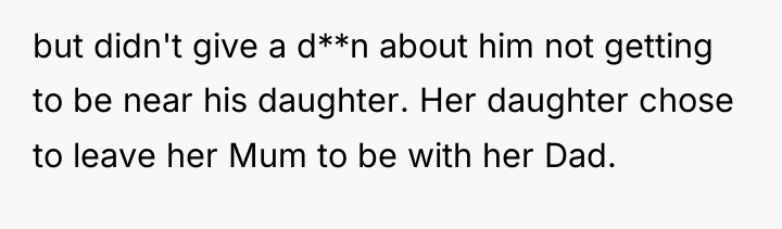 but didn't give a d**n about him not getting to...