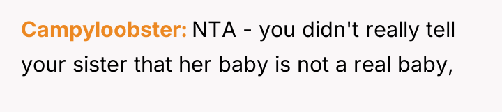 Campyloobster NTA - you didn't really tell your sister that...