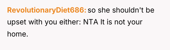 RevolutionaryDiet686 so she shouldn't be upset with you either: NTA...