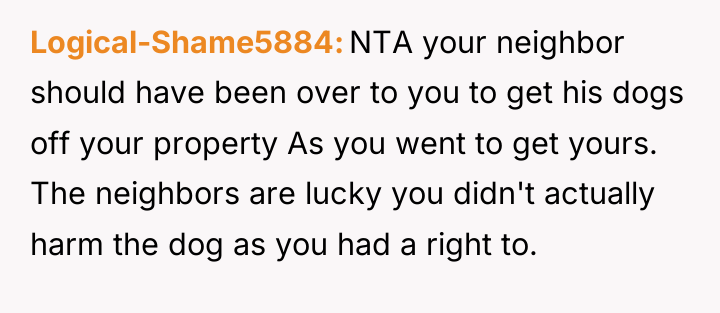 Logical-Shame5884 NTA your neighbor should have been over to you...