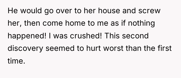 He would go over to her house and screw her,...