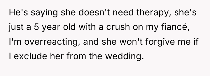 He's saying she doesn't need therapy, she's just a 5...
