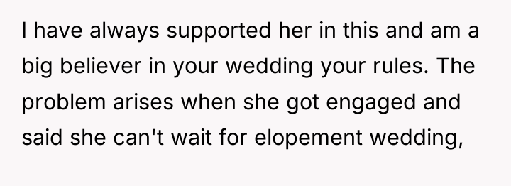 I have always supported her in this and am a...