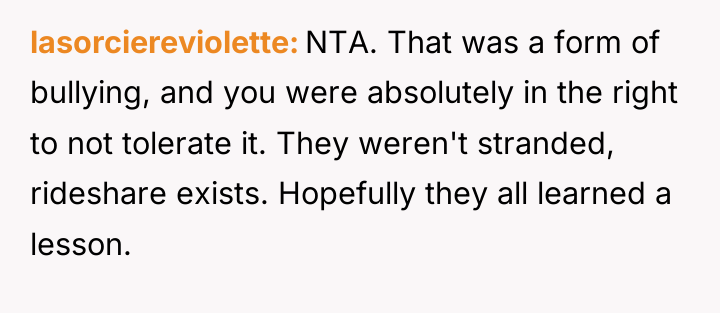 lasorciereviolette NTA. That was a form of bullying, and you...