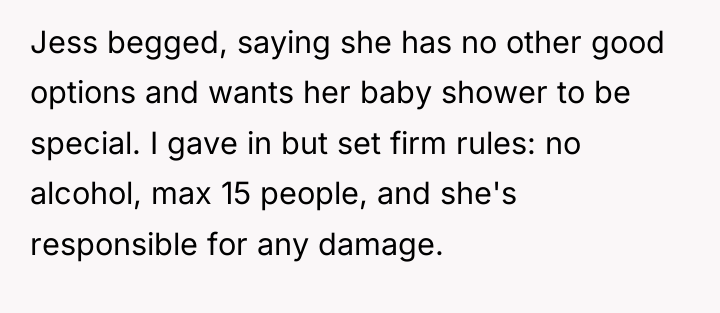 Jess begged, saying she has no other good options and...