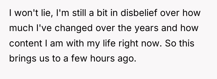 I won't lie, I'm still a bit in disbelief over...
