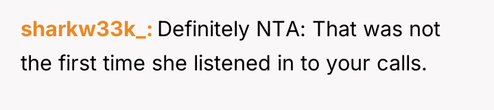 sharkw33k_ Definitely NTA: That was not the first time she...
