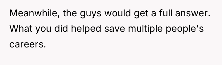 Meanwhile, the guys would get a full answer. What you...