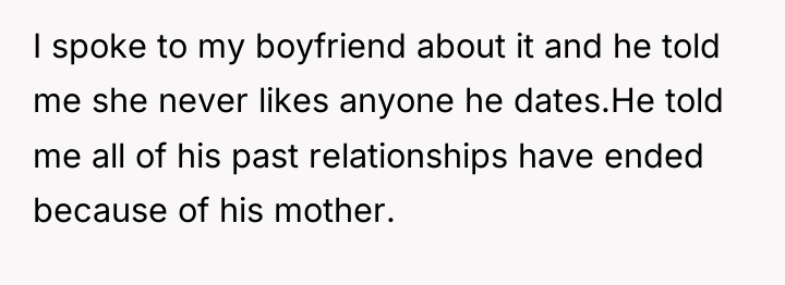 I spoke to my boyfriend about it and he told...