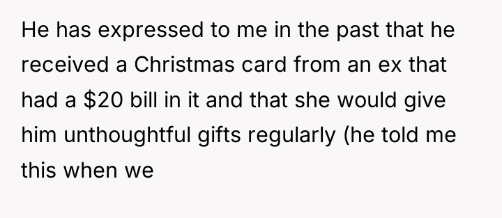 He has expressed to me in the past that he...