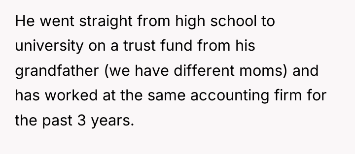He went straight from high school to university on a...