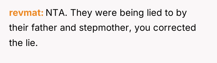 revmat NTA. They were being lied to by their father...