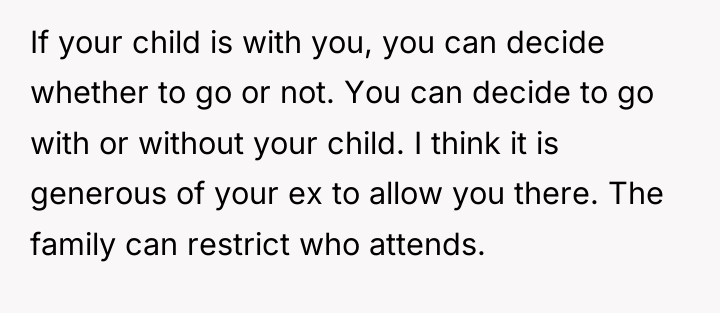 If your child is with you, you can decide whether...