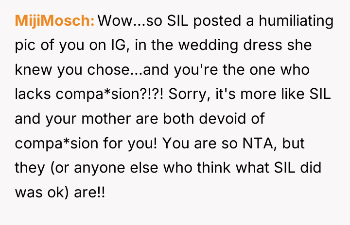 MijiMosch Wow...so SIL posted a humiliating pic of you on...