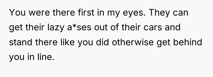 You were there first in my eyes. They can get...