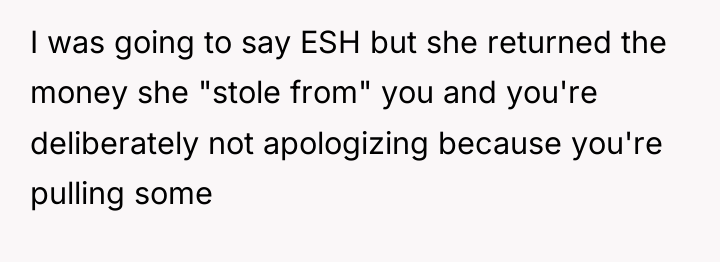I was going to say ESH but she returned the...