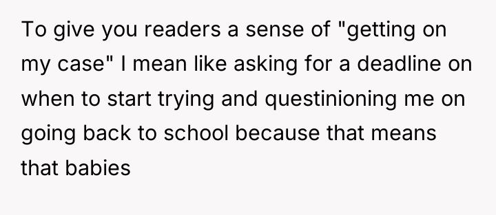 To give you readers a sense of "getting on my...