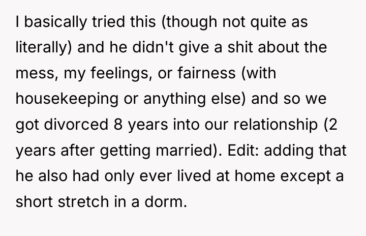 I basically tried this (though not quite as literally) and...