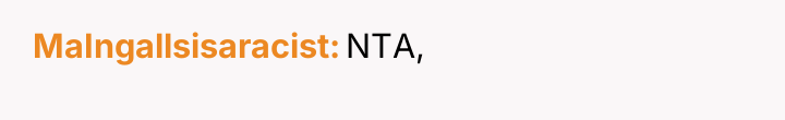 MaIngallsisaracist NTA,