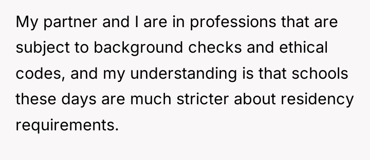My partner and I are in professions that are subject...