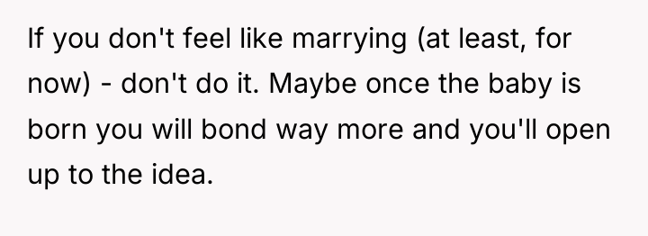 If you don't feel like marrying (at least, for now)...