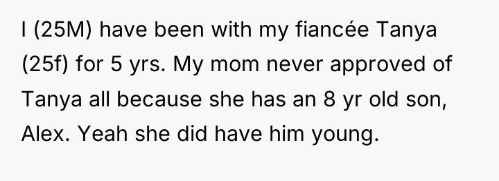 I (25M) have been with my fiancée Tanya (25f) for...