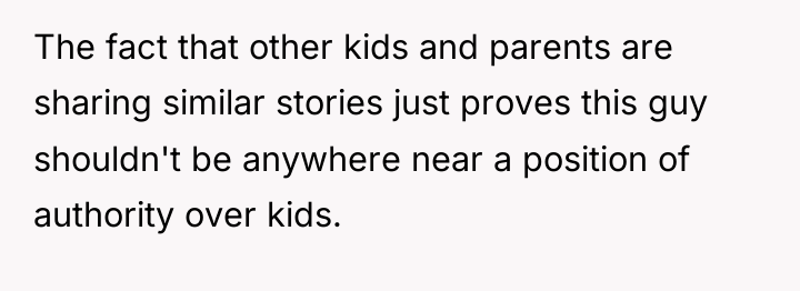 The fact that other kids and parents are sharing similar...